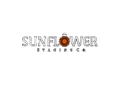 «Sunflower Staging Co» is a house staging company. The hyphen stands for «hygge» and a house roof at the same time.
